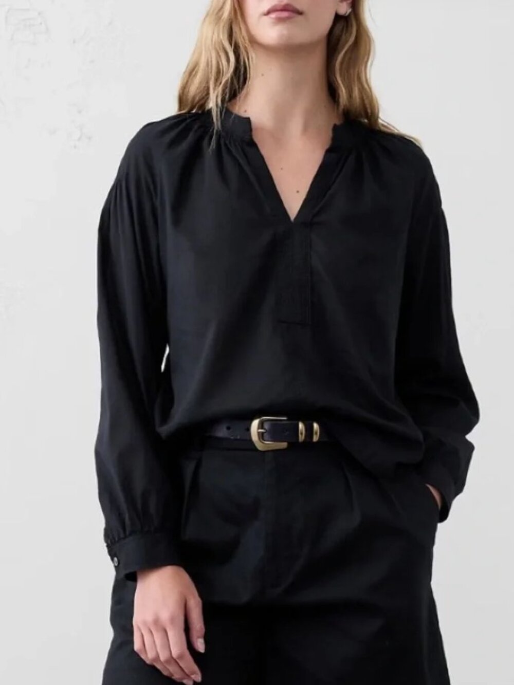 Banana Republic Sheer Trapunto Stitch Voile Top